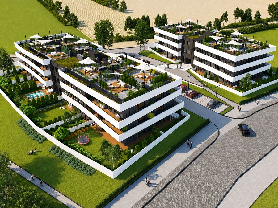 4-pokojowe mieszkanie z prywatnym tarasem na dachu – 74,39 m² — zdjęcie 11