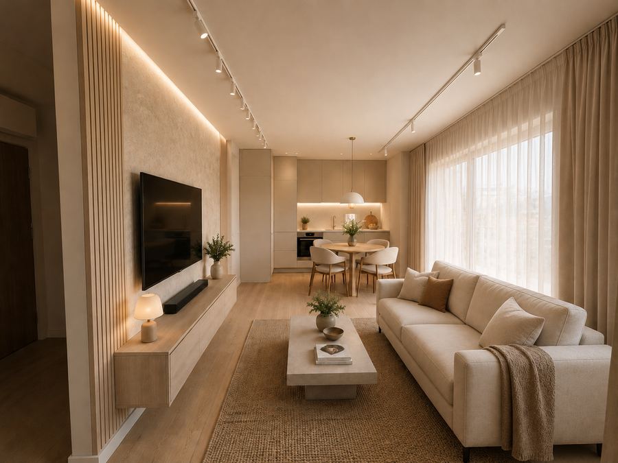 3-pokojowe mieszkanie z balkonem i klimatyzacją – 46,81 m²