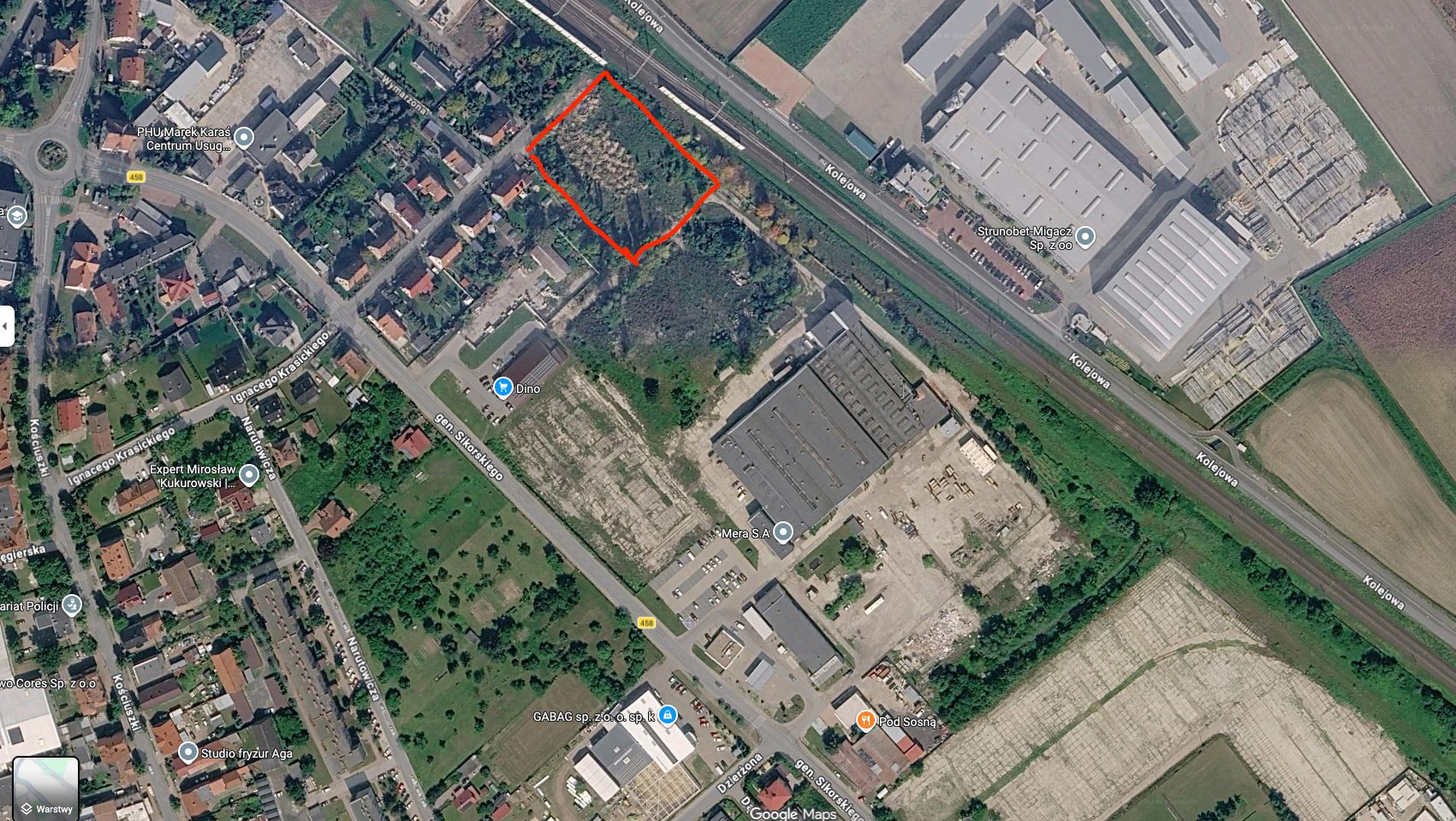 Teren przemysłowy – 45 arów